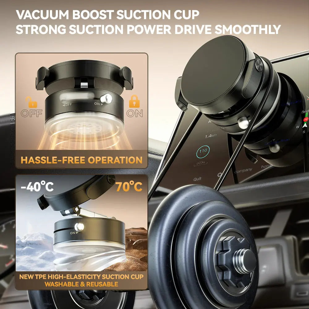 A9 – Foldable Arm Vacuum Magnetic Phone Holder BL ZLink